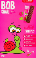 Конфеты фруктово-ягодные Яблочно-малиновый страйп Bob Snail к/у 6х14г