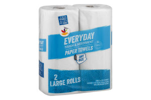 Ahold Everyday Paper Towels Any Size - 2 CT