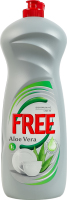 Засіб для миття посуду гель з ароматом алое вера Aloe vera Free 1л