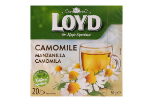 Смесь травяная Camomile Loyd к/у 20х1.5г