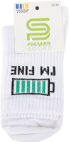 Шкарпетки Premier socks Bye-I'm fine білий р.22-24