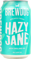 Пиво 0.33л 5% светлое нефильтрованное пастеризованное Hazy Jane BrewDog ж/б