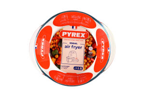 Форма скляна кругла 1л 20x18х7см №207В100/7948 Air fryer Pyrex 1шт