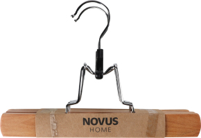 Набор вешалок для брюк деревянных 25см №803301A Novus Home 2шт