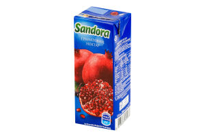Нектар осветленный пастеризованный гранатовый Sandora т/п 200мл