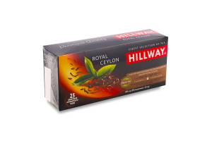 Чай черный байховый мелкий Royal Ceylon Hillway в/с к/у 25х2г