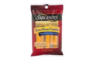 Sargento Snacks Extra Sharp Cheddar Cheese Sticks - 12 CT