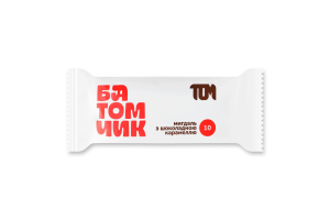 Батончик в молочном шоколаде Миндаль с шоколадной карамелью Том м/у 45г