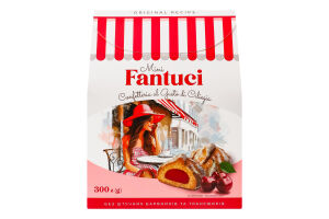 Вироби кондитерські Fantuci Mini з смаком вишні 300г Boni Sano