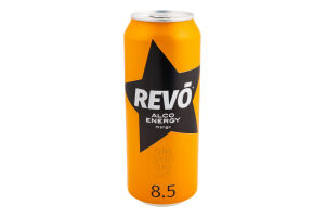 Напій слабоалкогольний енергетичний 500мл 8.5% сильногазований Манго Revo з/б