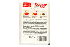 Глазур зі смаком ванілі Деко м/у 75г