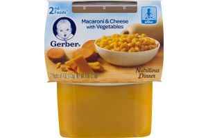 Gerber 2nd Foods Macaroni & Cheese with Vegetables - 2 CT