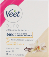 Віск для депіляції теплий з ефірними оліями Pure Veet 250мл