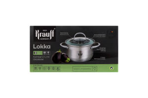Каструля Krauff скляна кришка 2,1л 16см 26-242-032