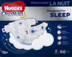 Huggies OverNites Diapers Size 5 - 66 CT