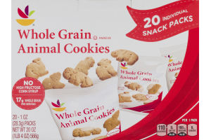 Ahold Whole Grain Animal Cookies Snack Packs - 20 CT