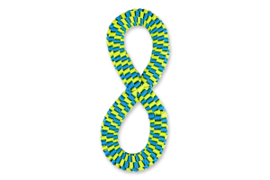 Іграшка для собак Вісімка плетена 30х13см