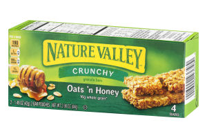 Nature Valley Crunchy Granola Bars Oats 'n Honey - 4 CT