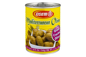 Osem Mediterranean Olives Green Cracked