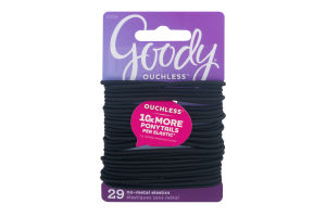 Goody Ouchless No-Metal Elastics - 29 CT