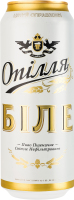 Пиво 0.5л 4% світле пшеничне нефільтроване пастеризоване Біле Opillia з/б