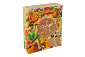 Чай трав'яний асорті Імбирний Ginger collection Lovare к/у 32х1.8г