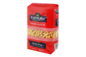 Изделия макаронные из твёрдых сортов пшеницы Penne Rigate Famiglia м/у 500г