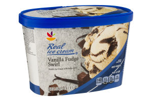Ahold Real Ice Cream Vanilla Fudge Swirl