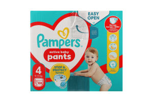 Трусики-підгузники для дітей 9-15кг 4 Pants Pampers 108шт