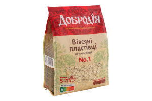 Хлопья овсяные цельнозерновые №1 Добродія м/у 400г