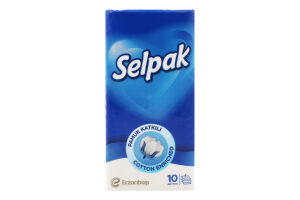 Платок карманный гигиенический Стандарт Selpak 10шт