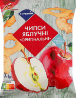 Чипсы яблочные сушеные резаные Оригинальные Премія м/у 40г