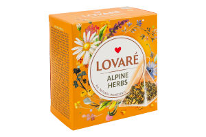 Суміш чаю трав'яного плодово-ягідного та квіткового Альпійський луг Lovare к/у 15х2г