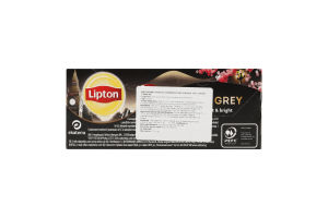 Чай чорний Earl Gray Lipton к/у 37.5г