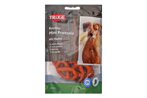 Лакомство для собак Крендель с курицей Mini pretzels Premio Trixie д/п 100г