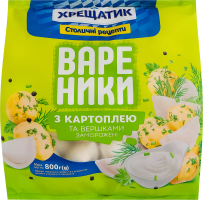 Вареники з картоплею та вершками Хрещатик м/у 800г