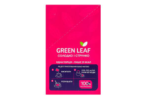Суміш для напою з солодкою стевією Гарячий шоколад ванільний Green Leaf к/у 12х15г