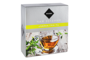 Чай зелений байховий дрібний China Green Tea Rioba к/у 50х1.5г
