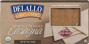 Delallo Organic Whole Wheat Pasta Lasagna