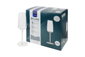 Бокалы для шампанского 240мл №124210 Bellagio Metro Professional 6шт