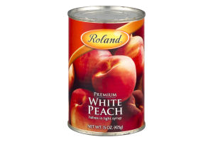 Roland Premium White Peach Halves In Light Syrup