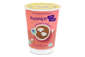 Каша гречана швидкого приготування з грибами класична Bonner ст 60г