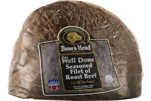 Boar's Head Roast Beef Seasoned Filet Well Done