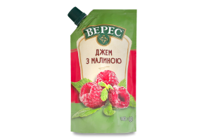 Джем с малиной нестерилизованный Верес д/п 140г