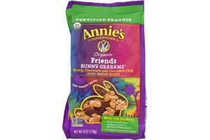 Annie's Homegrown Organic Friends Bunny Grahams Honey, Chocolate and Chocolate Chip
