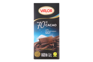 Шоколад 70% с солью Valor к/у 100г
