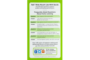 Ball Wide Mouth Lids With Bands - 12 CT