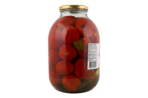 Томати консервовані з зеленню 3000мл скло ТМ "1"