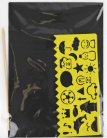 Набор для творчества с трафаретом 14х20см №1443315 Greenwich Products Co. Limited 1шт