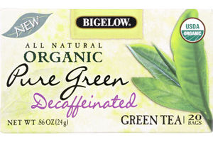 Bigelow All Natural Organic Pure Green Decaffeinated Green Tea - 20 Tea Bags